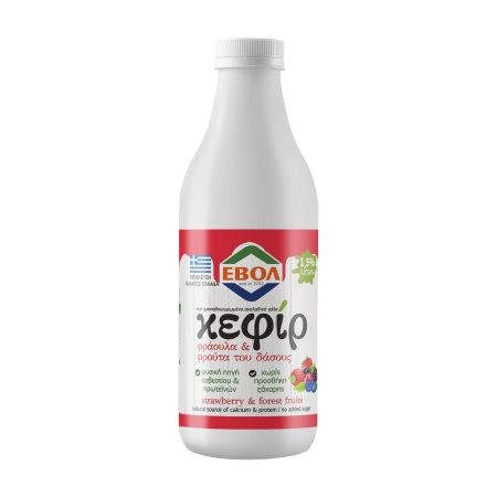 Κεφιρ Φραουλα με Φρουτα του Δασους 330ml Εβολ